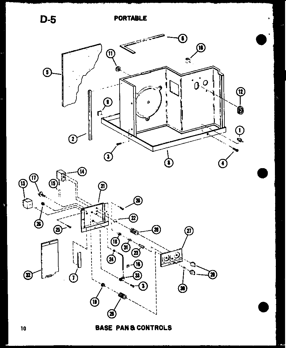 Base pan & controls