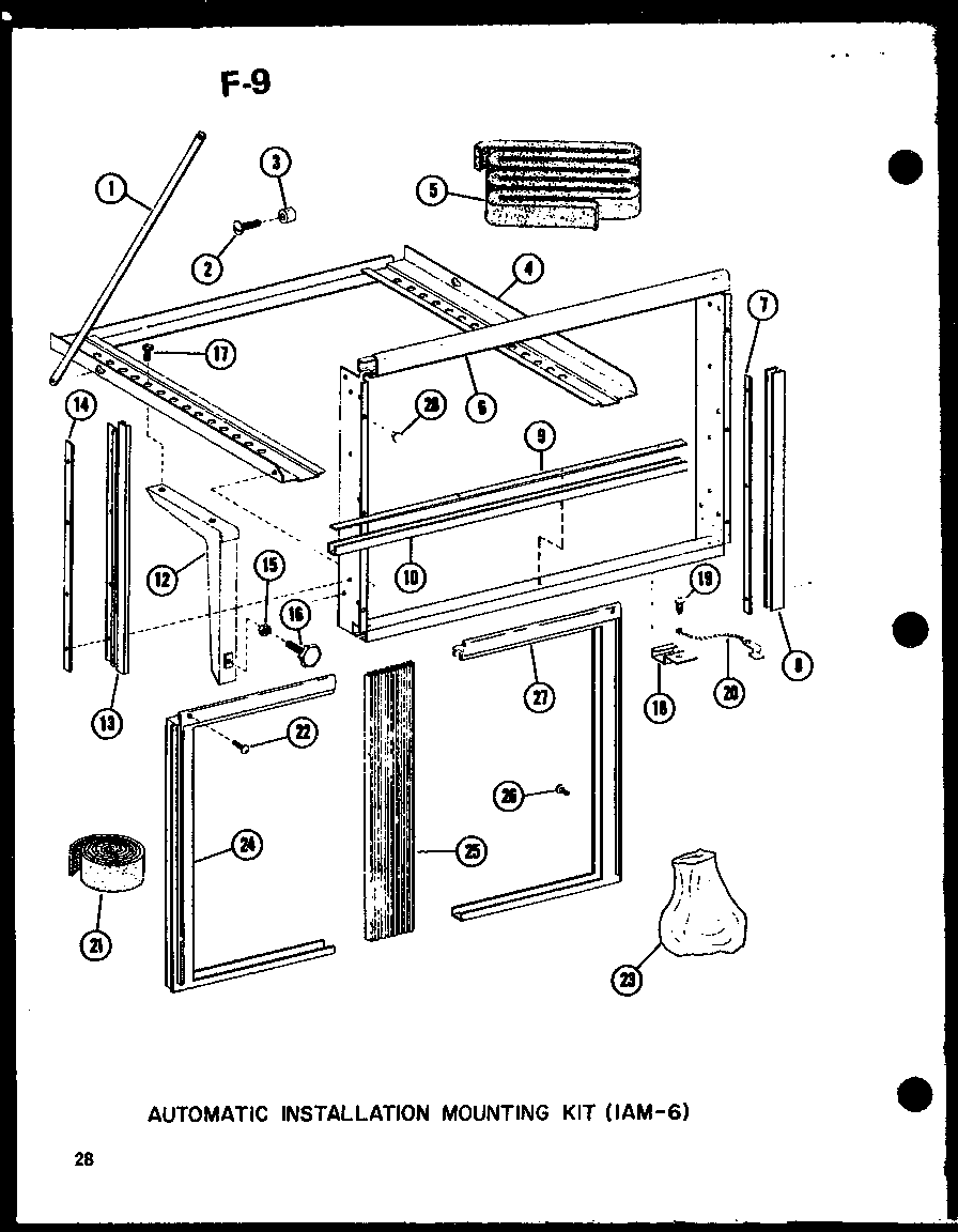 AUTOMATIC INSTALLATION MOUNTING KIT (IAM-6) (113-3HEW/P67231-20R)