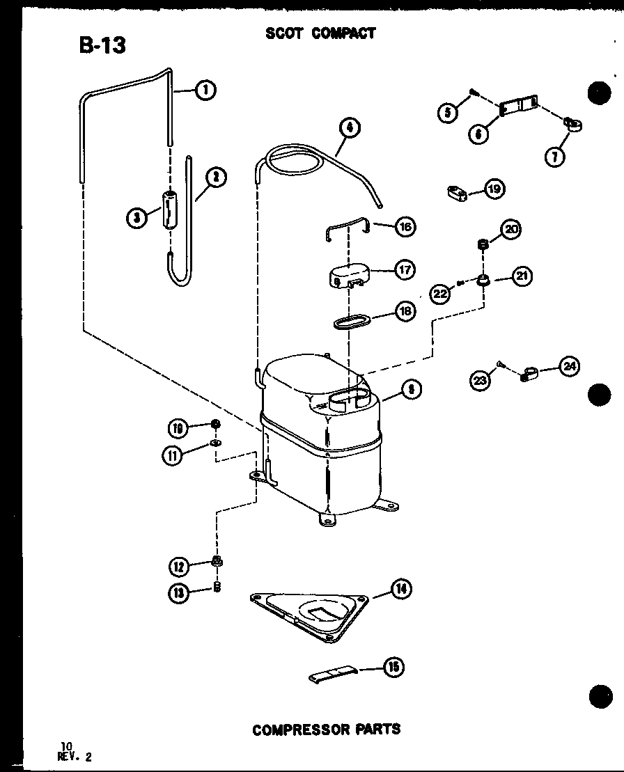 Compressor parts (es12-2ml/p54974-60r) (es9-2ml/p68818-1r)