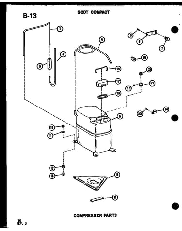Compressor parts (es12-2ml/p54974-60r) (es9-2ml/p68818-1r)