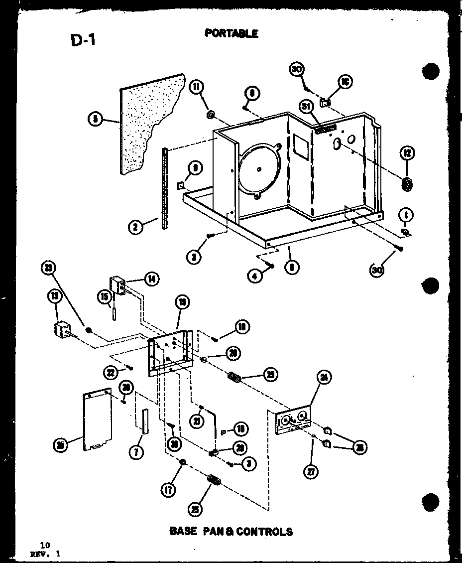 Base pan & controls
