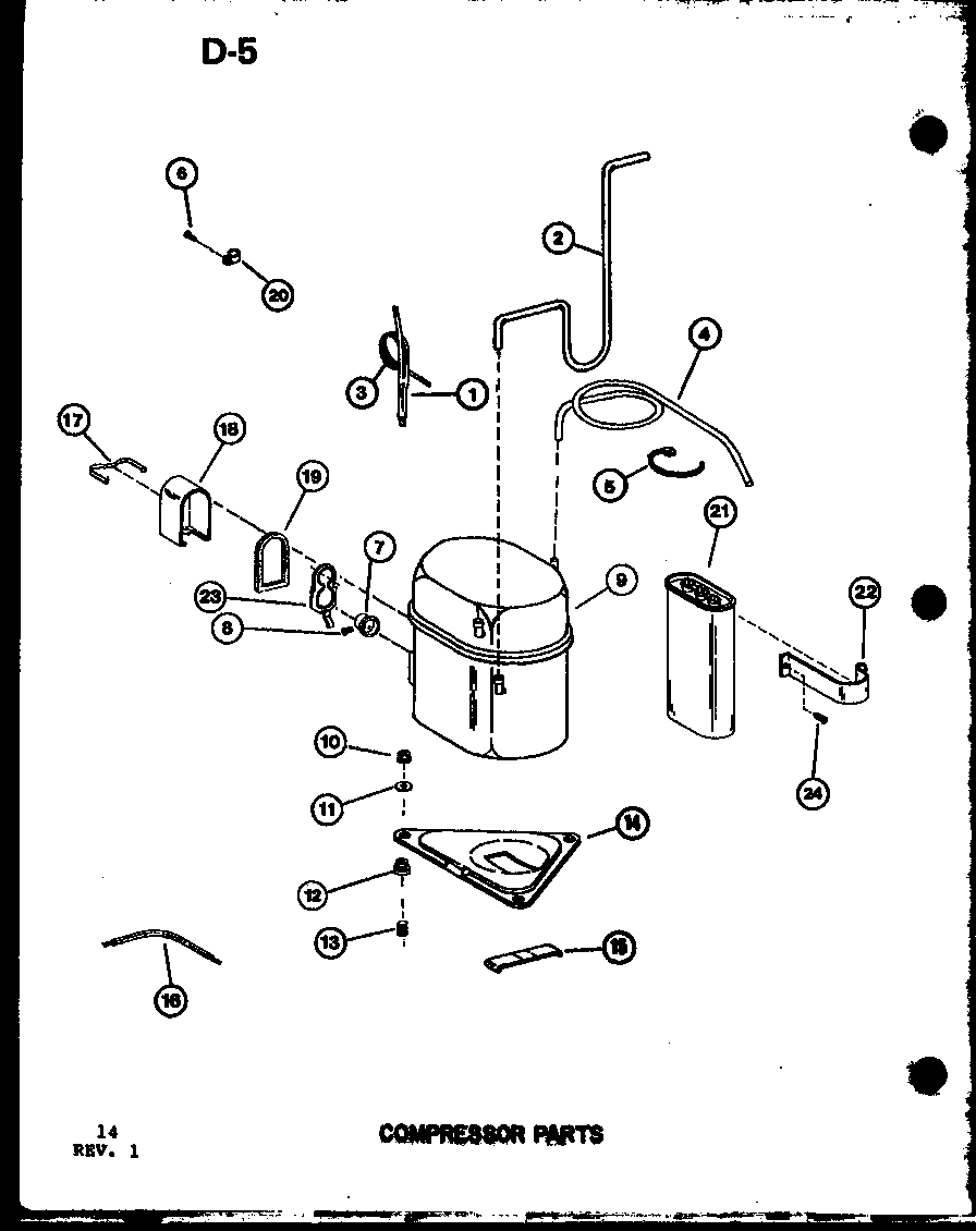 Compressor parts (8p-5l/p69053-1r)