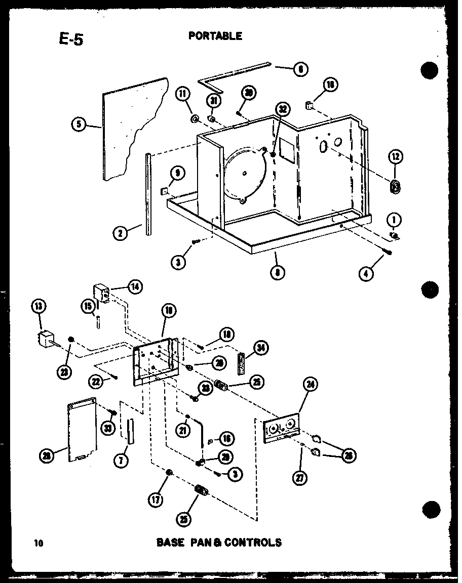 Base pan & controls