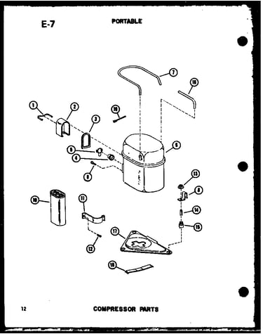 Compressor parts (es6p-2spmn/p54972-34r)