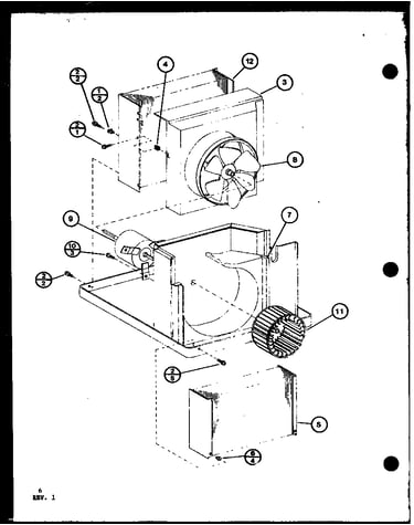 Evaporator and fan motor
