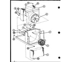 Amana ES122MR/P6968301R evaporator and fan motor diagram