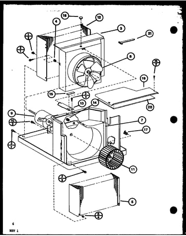 Evaporator and fan motor