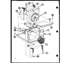 Amana 1125R/P69684-5R evaporator and fan motor diagram