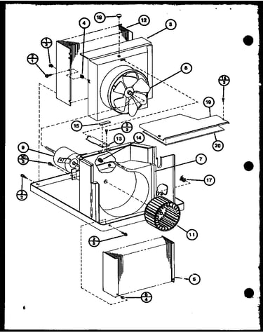 Evaporator and fan motor