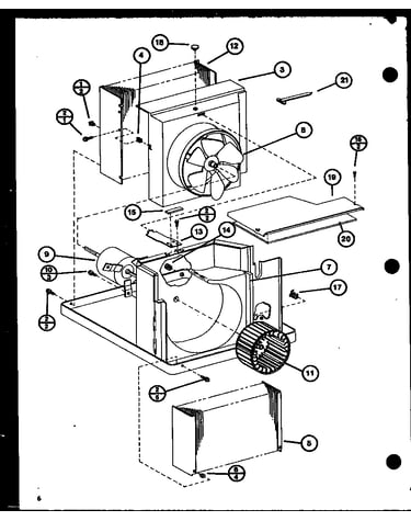 Evaporator and fan motor