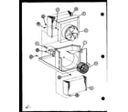 Amana ES8P2MA/P9931508R evaporator and fan motor diagram