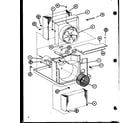 Amana 1125A/P6968411R evaporator and fan motor diagram