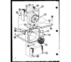 Amana ES1093HES/P6968408R evaporator and fan motor diagram