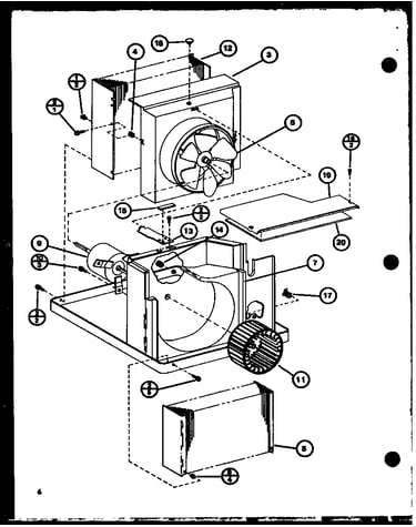 Evaporator and fan motor