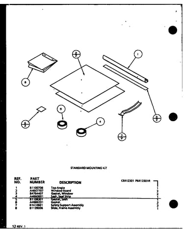 Standard mounting kit (c6412301/p6412301r)