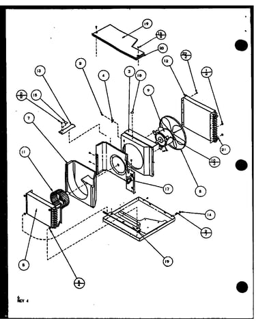 Evaporator and fan motor