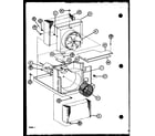 Amana 12C3HES/P6968422R evaporator and fan motor diagram