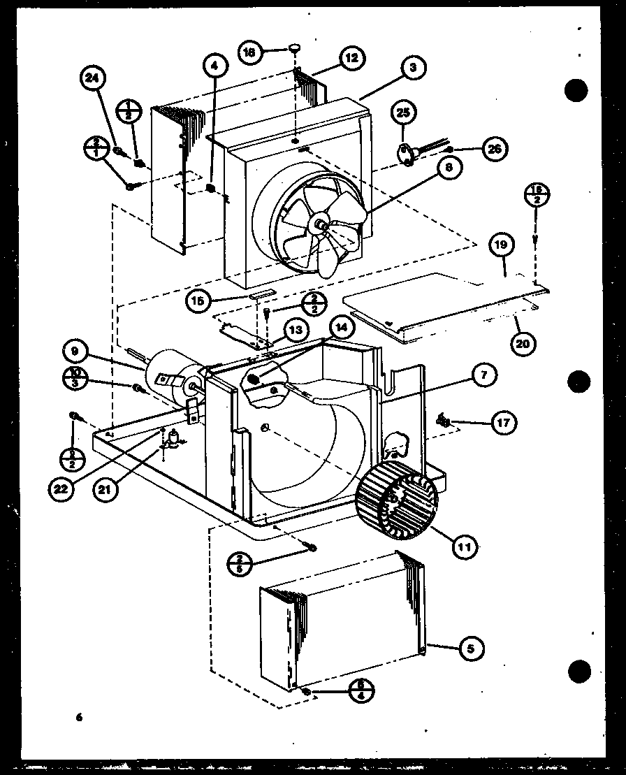 Evaporator and fan motor