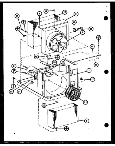 Evaporator and fan motor