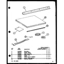 Amana B9C3HES/P9920814R window board & parts list diagram