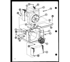 Amana 9C5A/P6968416R evaporator and fan motor diagram