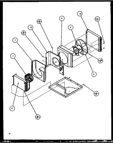 Evaporator and fan motor