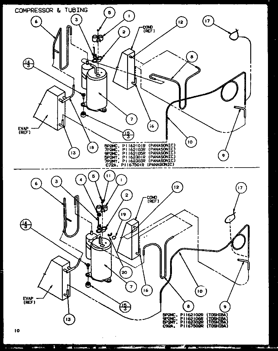Compressor & tubing