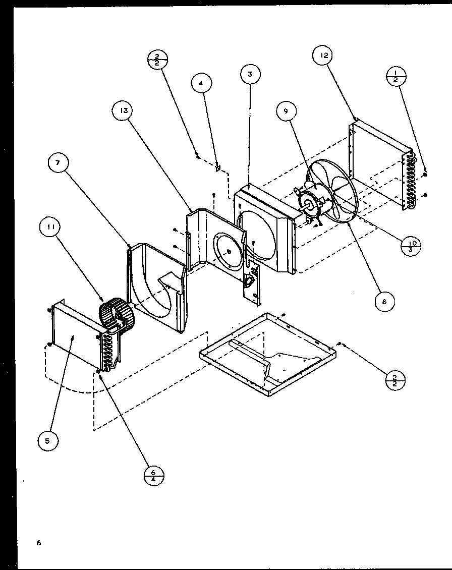 FAN MOTOR AND EVAPORATOR