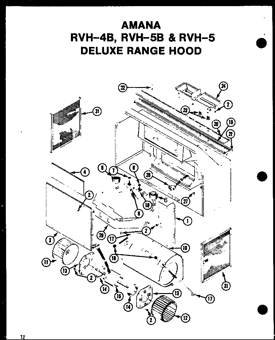 Deluxe range hood