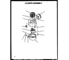 Amana DDV30W/P1119602S blower assembly (ddv30e/p1119601s) (ddv30w/p1119602s) diagram