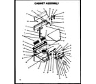 Amana DDV30W/P1119602S cabinet assembly (ddv30e/p1119601s) (ddv30w/p1119602s) diagram