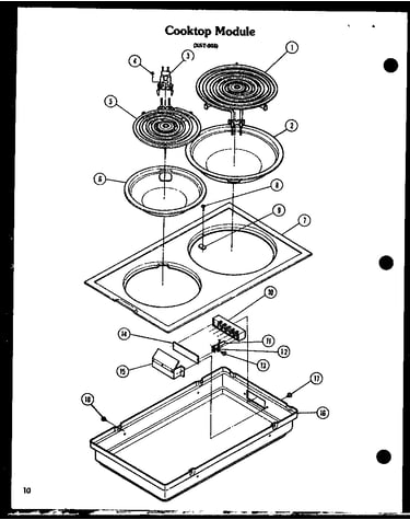 Cooktop module (cc-1/p27271-1s)