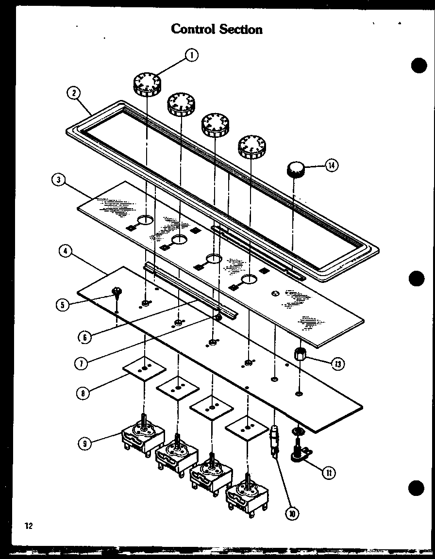 Control section (akm-1/p85549-1s) (akd-1/p85558-1s)