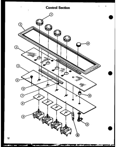 Control section (akm-1/p85549-1s) (akd-1/p85558-1s)