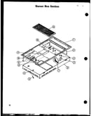 Burner box section (akd-1/p85558-1s) (akm-1/p85558-1s)