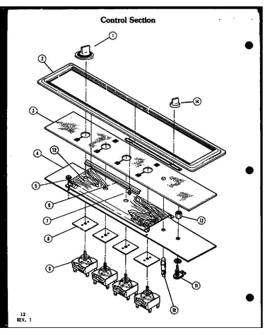 Control section (akd-1b/p85558-2s) (akm-1b/p85549-2s) (akd-1b/p85558-3s) (akm-1b/p85549-3s)