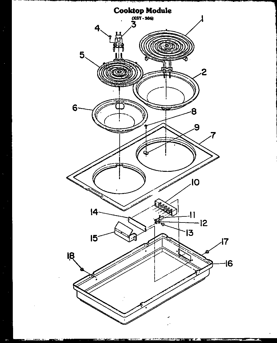 COOKTOP MODULE (XST-306) (FET100)