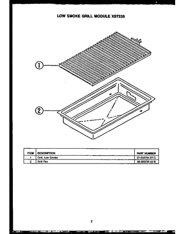 Low smoke grill module