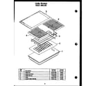 Caloric EDR648 grille module ked 306-20 diagram