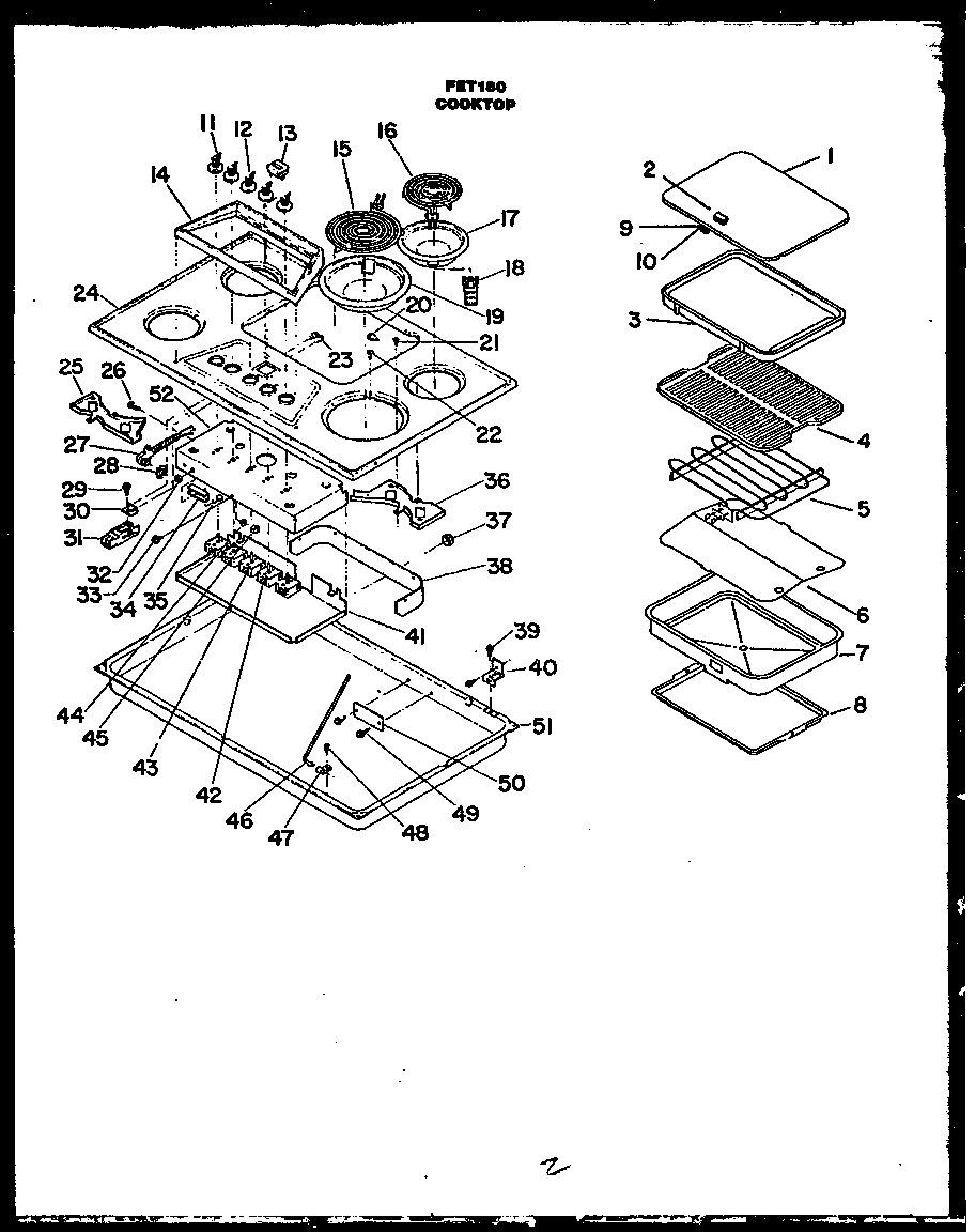 Cooktop/controls