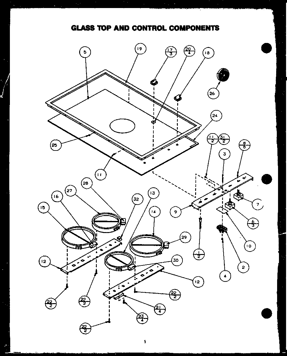 Cooktop/controls