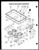 Glass top and control components