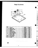 Range top section
