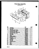 Oven door assembly (qdu-966) (qdu-976)