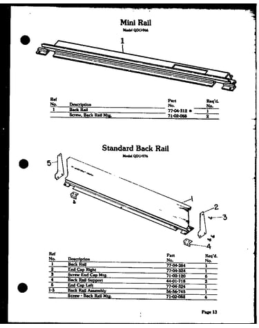 Mini rail (qdu-966) (qdu-976)