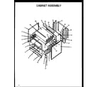 Amana SBE22AX/P1142412NL cabinet assembly diagram