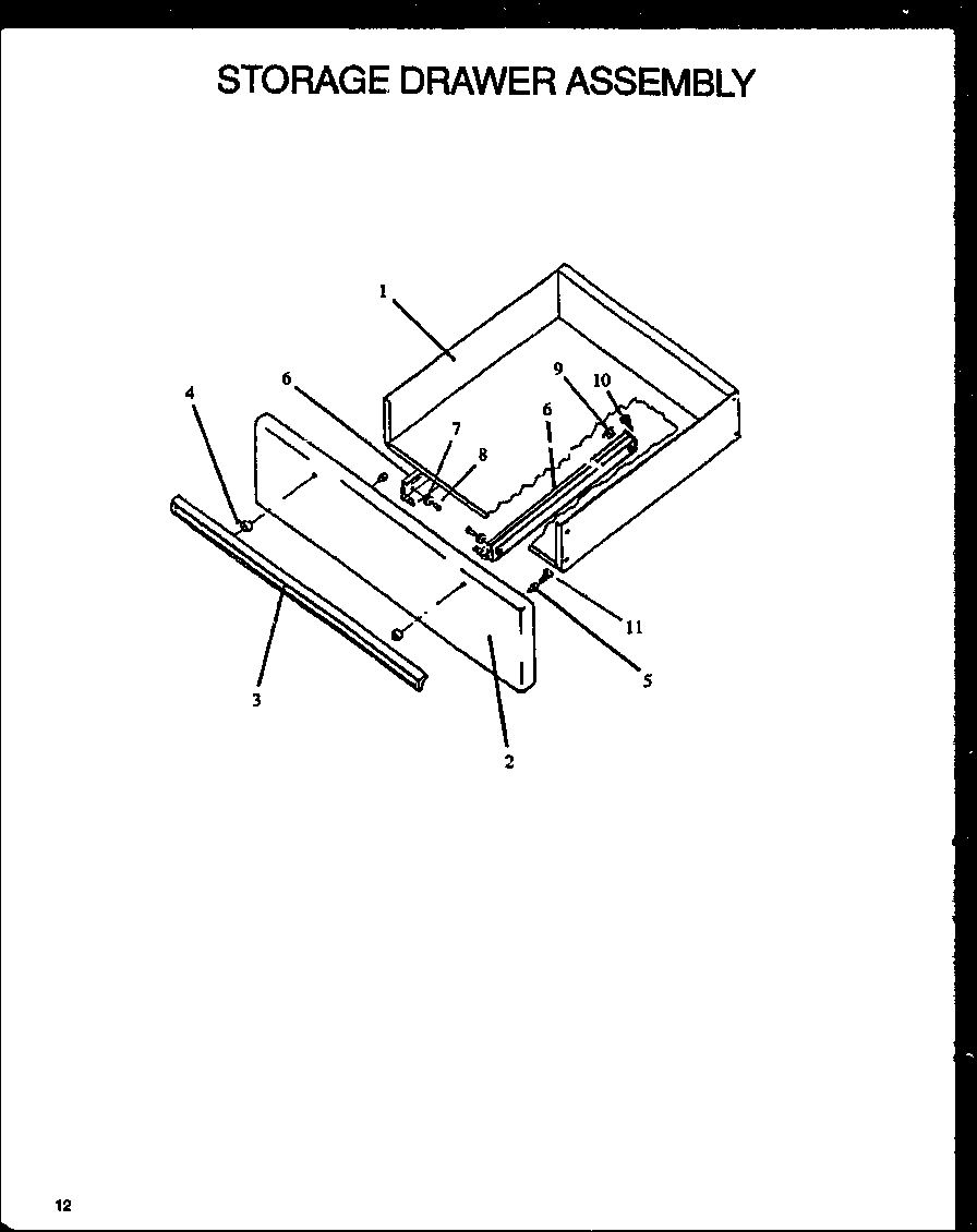 STORAGE DOOR ASSEMBLY (SBC24FX5/P1142295NL) (SBC24FXO/P1142411NW)