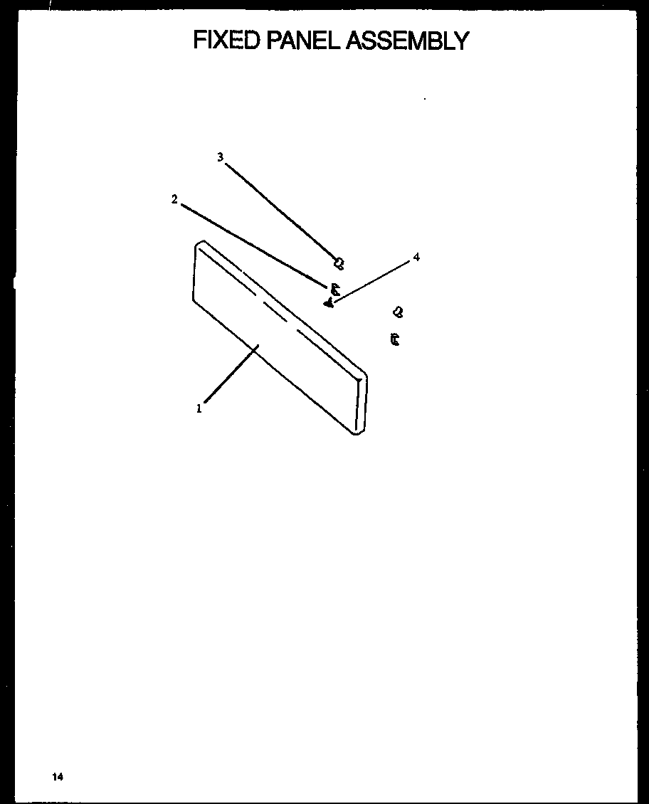 FIXED PANEL ASSEMBLY (GBE22AAOEPT/P1137994NW) (GBE24AAOEPT/P1142415NW)