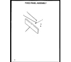 Amana SBE22AX/P1142412NW fixed panel assembly (gbe22aaoept/p1137994nw) (gbe24aaoept/p1142415nw) diagram