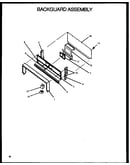 Backguard assembly (sbc24fx5/p1142295nl) (sbc24fxo/p1142411nw)